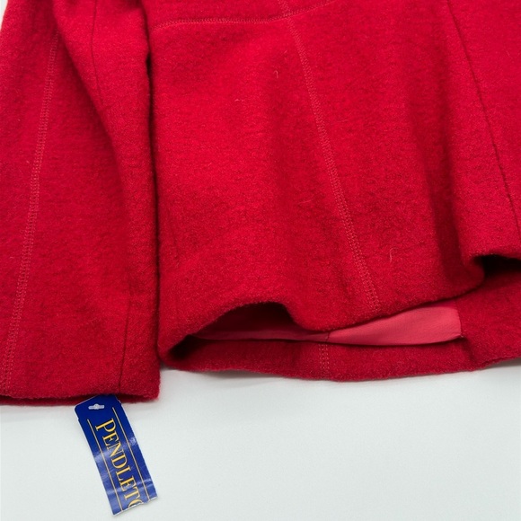 Women’s Pendleton Red 100% Merino wool blazer NWT Large - Picture 10 of 11